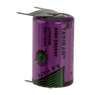 Tadiran 1/2 AA Lithium Thionyl Chloride Battery 3.6 V 1.1 Ah 14.7 mm SL750/PT