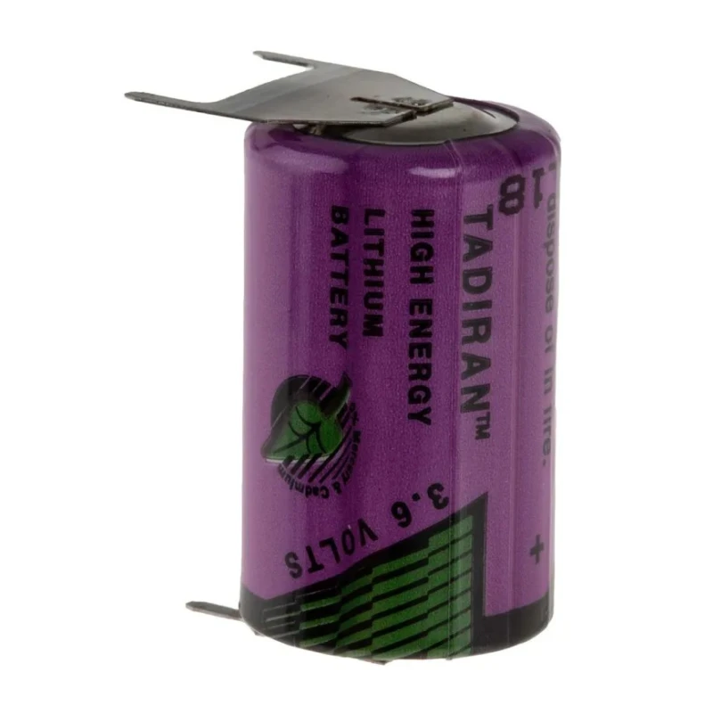 Tadiran 1/2 AA Lithium Thionyl Chloride Battery 3.6 V 1.1 Ah 14.7 mm SL750/PT