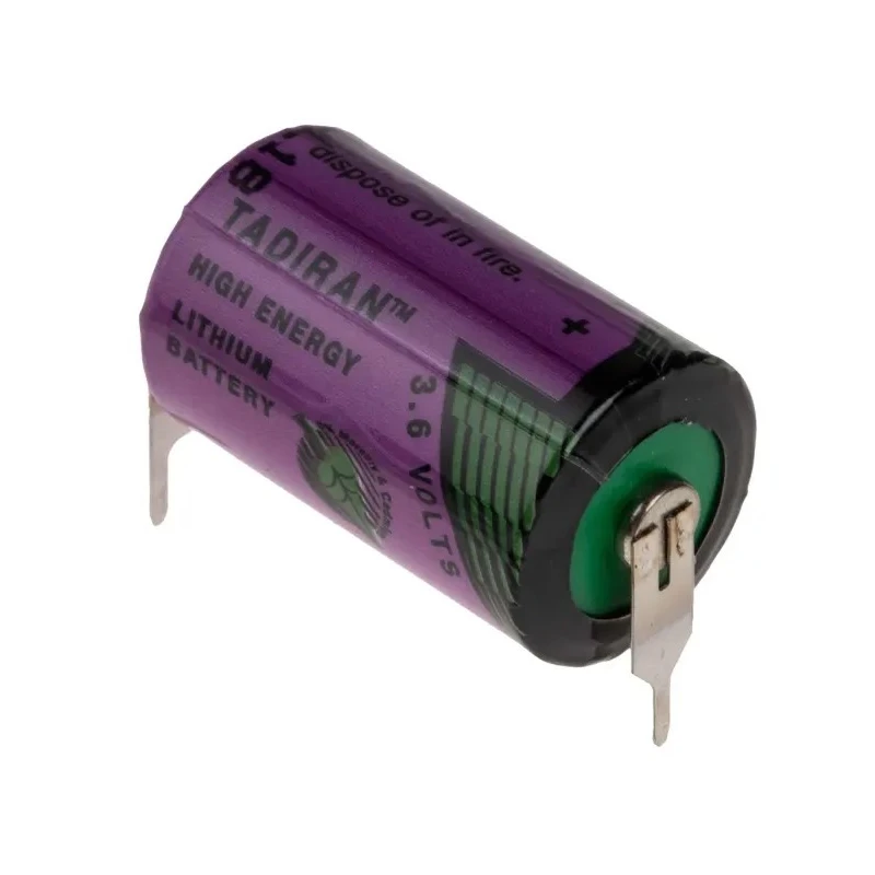 Tadiran 1/2 AA Lithium Thionyl Chloride Battery 3.6 V 1.1 Ah 14.7 mm SL750/PT