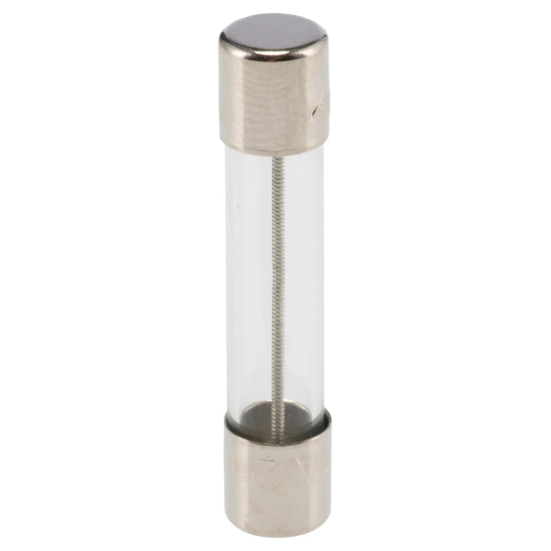 RS PRO 1A T Glass Cartridge Fuse 6.3 x 32 mm 250V AC Time Delay RS PRO 668-6067