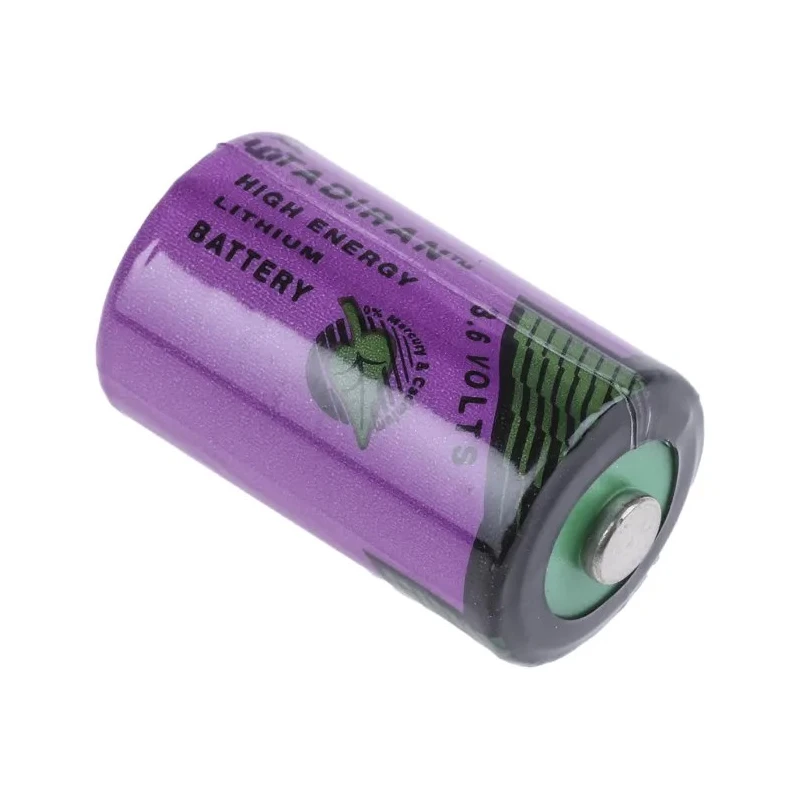 Tadiran 3.6 V Lithium Thionyl Chloride 1/2 AA Battery 1.1 Ah Diameter 14.7 mm SL750/S