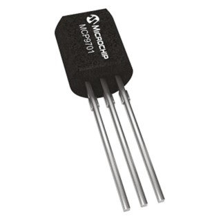 Microchip Voltage Output Temperature Sensor, Analogue, Through Hole Mount, 3-Pin TO-92, ±2°C Accuracy MCP9701