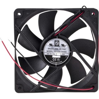 RS PRO Axial Fan, 24V DC, 5.8 W, 144.4 m³/h Air Flow, 240 mA, 120 mm x 120 mm x 25 mm Sleeve Bearing 2200 RPM 668-8858