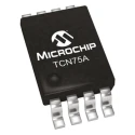 Microchip Digital Output Temperature Converter, Surface Mount, SMBus, Serial-I2C Interface, ±1°C Accuracy, 8-Pin TCN75AVUA