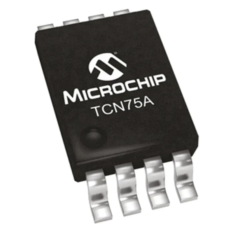 Microchip Digital Output Temperature Converter, Surface Mount, SMBus, Serial-I2C Interface, ±1°C Accuracy, 8-Pin TCN75AVUA