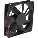 RS PRO Axial Fan, 24V DC, 5.8 W, 144.4 m³/h Air Flow, 240 mA, 120 mm x 120 mm x 25 mm Sleeve Bearing 2200 RPM 668-8858