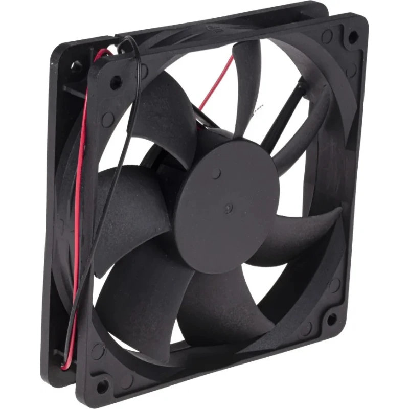 RS PRO Axial Fan, 24V DC, 5.8 W, 144.4 m³/h Air Flow, 240 mA, 120 mm x 120 mm x 25 mm Sleeve Bearing 2200 RPM 668-8858