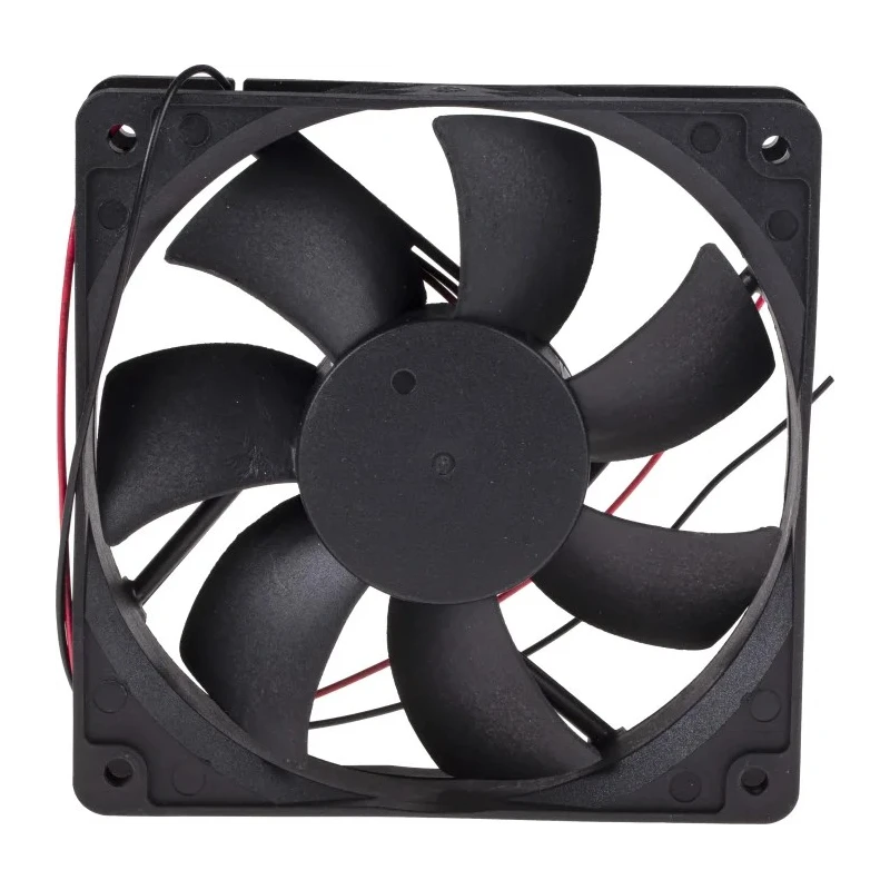 RS PRO Axial Fan, 24V DC, 5.8 W, 144.4 m³/h Air Flow, 240 mA, 120 mm x 120 mm x 25 mm Sleeve Bearing 2200 RPM 668-8858