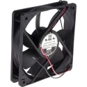 RS PRO Axial Fan, 24V DC, 5.8 W, 144.4 m³/h Air Flow, 240 mA, 120 mm x 120 mm x 25 mm Sleeve Bearing 2200 RPM 668-8858