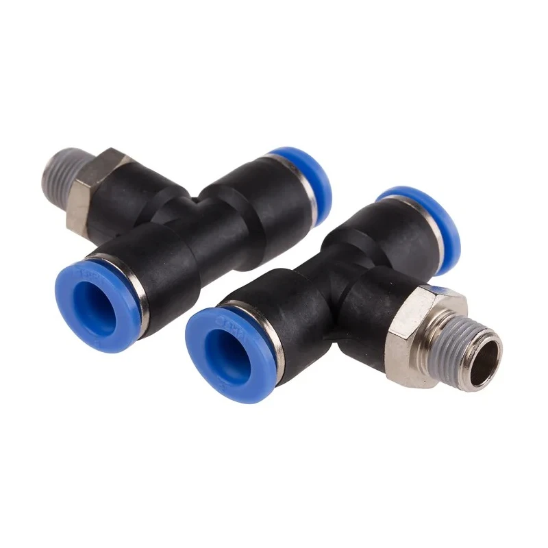 RS PRO Pneumatic Fitting 8mm Push-in Male Threaded-to-Tube Connection 1/8 in R Nickel Plated Brass 10 bar 60°C 916-0805