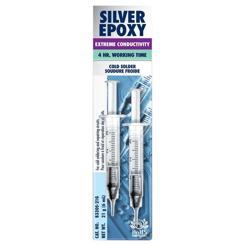 MG Chemicals Cold Solder Adhesive Electronic Grade Silver Conductive Epoxy 21g 8330S-21G