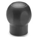 Elesa Black Two-Volume Handle Lever M12 Thread Size, 20mm Length, 50 mm Diameter 245207-C1