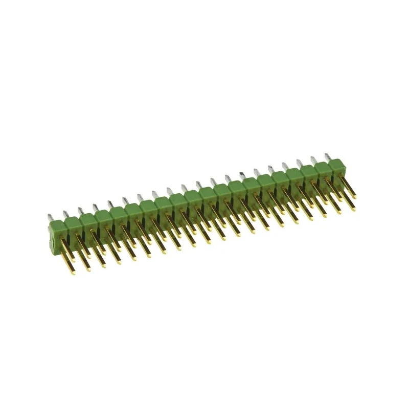 TE Connectivity AMPMODU MOD II Series Straight Through Hole Pin Header, 40 Contacts, 2.54 mm Pitch, 2 Row 2-826632-0