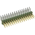 TE Connectivity AMPMODU MOD II Series Right Angle Through Hole Pin Header, 32 Contacts, 2.54 mm Pitch, Brass Gold 1-826634-6