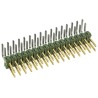 TE Connectivity AMPMODU MOD II Series Right Angle Through Hole Pin Header, 32 Contacts, 2.54 mm Pitch, Brass Gold 1-826634-6