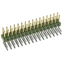 TE Connectivity AMPMODU MOD II Series Right Angle Through Hole Pin Header, 32 Contacts, 2.54 mm Pitch, Brass Gold 1-826634-6