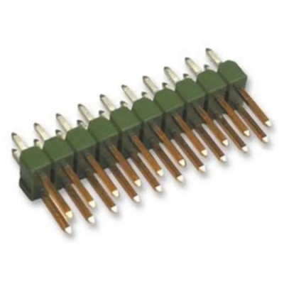 TE Connectivity AMPMODU MOD II Series Straight Through Hole Pin Header, 32 Contacts, 2.54 mm Pitch, 2 Row 1-826632-6