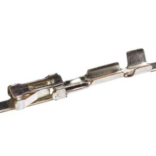 TE Connectivity AMPMODU MOD IV Series Female Crimp Terminal, Tin Plated, Phosphor Bronze Contacts, 32 AWG Min, 28 167021-3