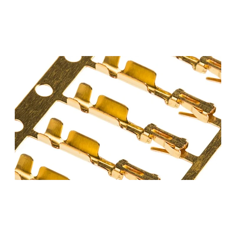 TE Connectivity AMPMODU MOD IV Series Female Crimp Terminal 5A Current 24-20 AWG Gold Plated Phosphor Bronze Contact 167301-4