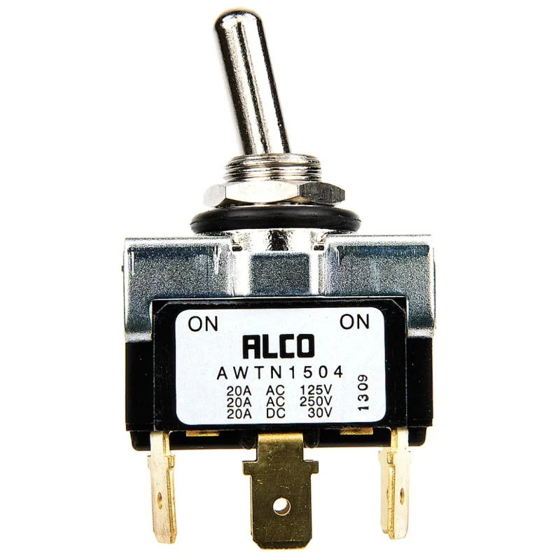 TE Connectivity Toggle Switch Panel Mount On-On DPDT Tab Terminal 30 V dc AWTN1504