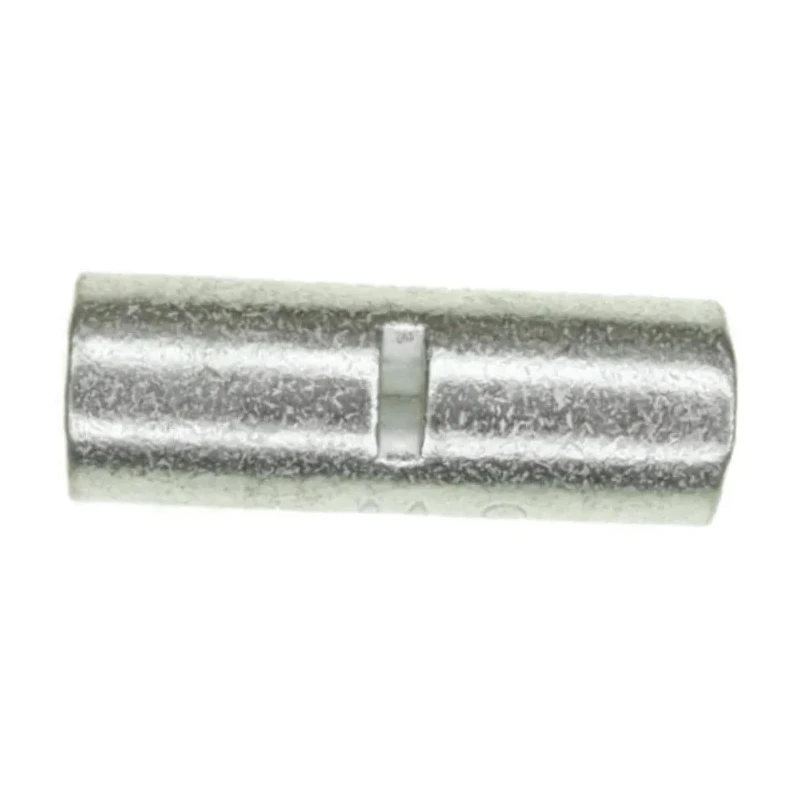 TE Connectivity Uninsulated Grey Solistrand Butt Wire Splice Connector Copper Tin Plating 6 AWG 25.78mm 34322