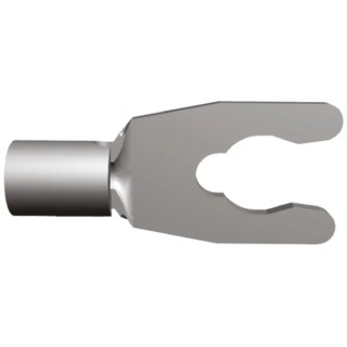 TE Connectivity Uninsulated Fork Terminal 22 AWG to 16 AWG, 6.35 mm Width, M3.5 Stud Size 53120-1