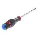 Facom Pozidriv Screwdriver PZ3 Tip 150 mm Blade, 275 mm Overall ATD3X150