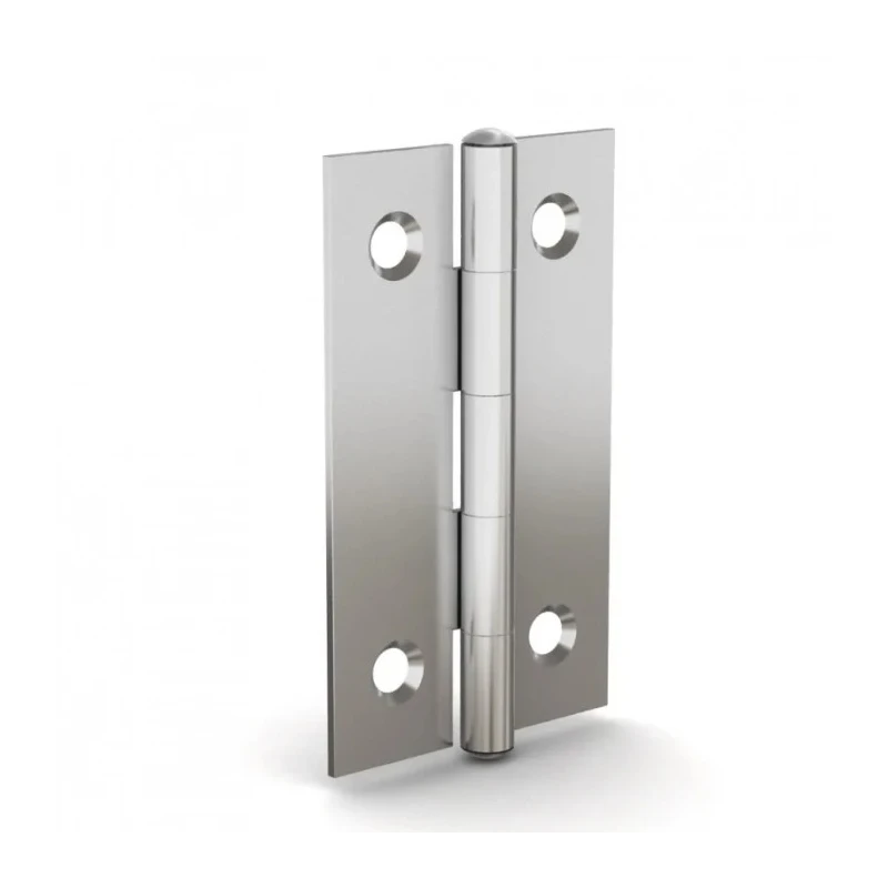 Pinet Stainless Steel Butt Hinge Rivet Fixing 50mm x 30mm x 1mm 52A3571