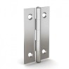 Pinet Stainless Steel Butt Hinge Rivet Fixing 50mm x 30mm x 1mm 52A3571