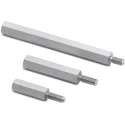 Wurth Elektronik Brass Hex Body M5 Standoff 20 mm Length 8 mm Stud Nickel Plated 971200584