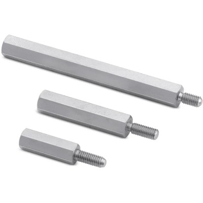 Wurth Elektronik Brass Hex Body M5 Standoff 20 mm Length 8 mm Stud Nickel Plated 971200584