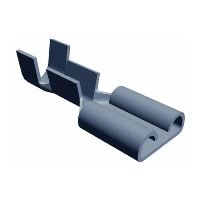 TE Connectivity FASTON 250 Black Uninsulated Female Spade Connector Crimp 6.35 x 0.81 mm Tab Size 5-160432-4