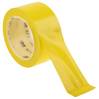 3M Yellow Vinyl Lane Marking Tape 50mm Width 33m Length 0.14mm Thickness Rubber Adhesive 471