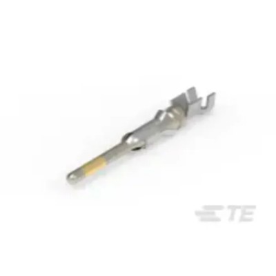 TE Connectivity Type III Series Male Crimp Terminal 18 AWG Min Wire, 16 AWG Max Wire, Gold Plated Copper Alloy 164164-2