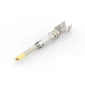 TE Connectivity Type III Series Male Crimp Terminal 18 AWG Min Crimp 16 AWG Max 13A Current Gold Plated Brass 163082-2