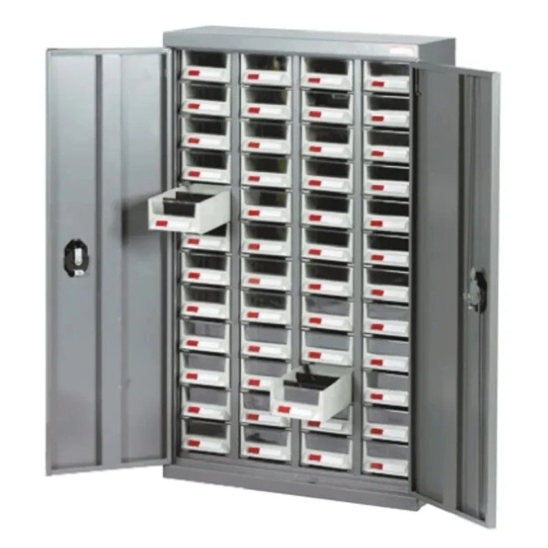RS PRO Steel Cabinet 48 Steel Drawer Storage Cabinet 937 mm x 586 mm x 222 mm Grey 669-3790
