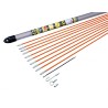 CK Cable Rod Kit 10 Fibreglass Composite Rods, 1 Adapter 5 mm, 1 Cable Hook, 1 Coiled Steel Flexi Lead 190 mm T5410
