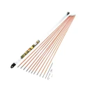 CK Cable Rod Kit 10 Fibreglass Composite Rods, 1 Adapter 5 mm, 1 Cable Hook, 1 Coiled Steel Flexi Lead 190 mm T5410