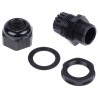 RS PRO Black Polyamide 66 Cable Gland, M25 Thread, 13 mm Minimum Cable Diameter, 18 mm Maximum Cable Diameter, IP68 669-4676