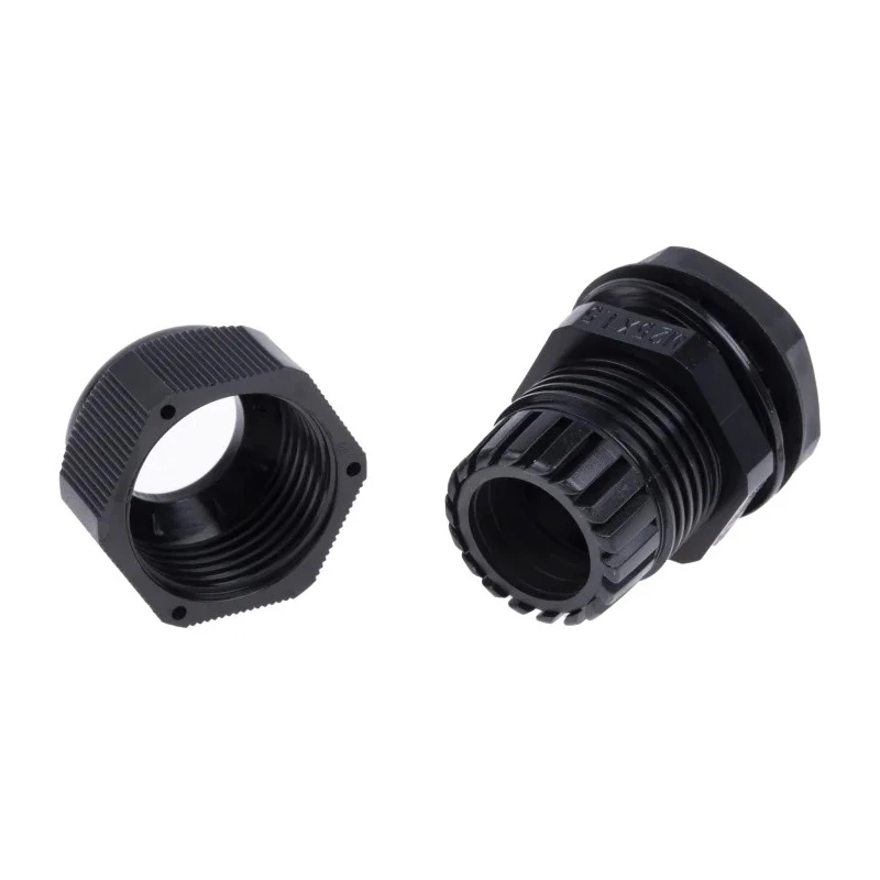 RS PRO Black Polyamide 66 Cable Gland, M25 Thread, 13 mm Minimum Cable Diameter, 18 mm Maximum Cable Diameter, IP68 669-4676