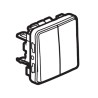 Legrand Plexo 2 Gang 2 Way 2 Pole Time Lag Key Operated Surface Light Switch 400V 10A 0 707 26