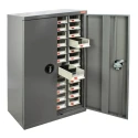 RS PRO Steel Drawer Unit 48 with ABS Transparent Drawers, 970 mm x 586 mm x 270 mm, Grey 669-3807