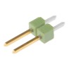 TE Connectivity AMPMODU MOD II Series Straight Through Hole Pin Header, 2 Contact, 2.54 mm Pitch, 1 Row, Unshrouded 826629-2