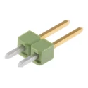 TE Connectivity AMPMODU MOD II Series Straight Through Hole Pin Header, 2 Contact, 2.54 mm Pitch, 1 Row, Unshrouded 826629-2