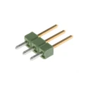 TE Connectivity AMPMODU MOD II Series Straight Through Hole Pin Header, 3 Contact, 2.54 mm Pitch, 1 Row, Unshrouded 826629-3