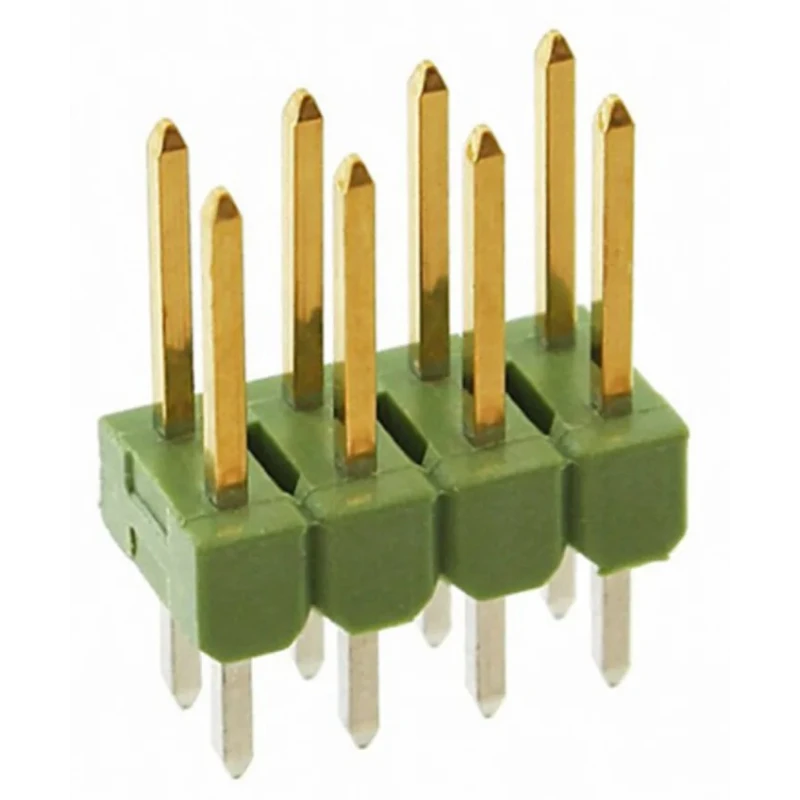 TE Connectivity AMPMODU MOD II Series Straight Through Hole Pin Header 8 Contacts 2.54 mm Pitch 2 Row Unshrouded 826632-4
