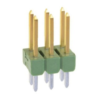 TE Connectivity AMPMODU MOD II Series Straight Through Hole Pin Header 6 Contacts 2.54 mm Pitch 2 Row Unshrouded 826632-3