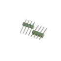 TE Connectivity AMPMODU MOD II Series Straight Through Hole Pin Header 4 Contacts 2.54mm Pitch 1 Row Unshrouded 826926-4