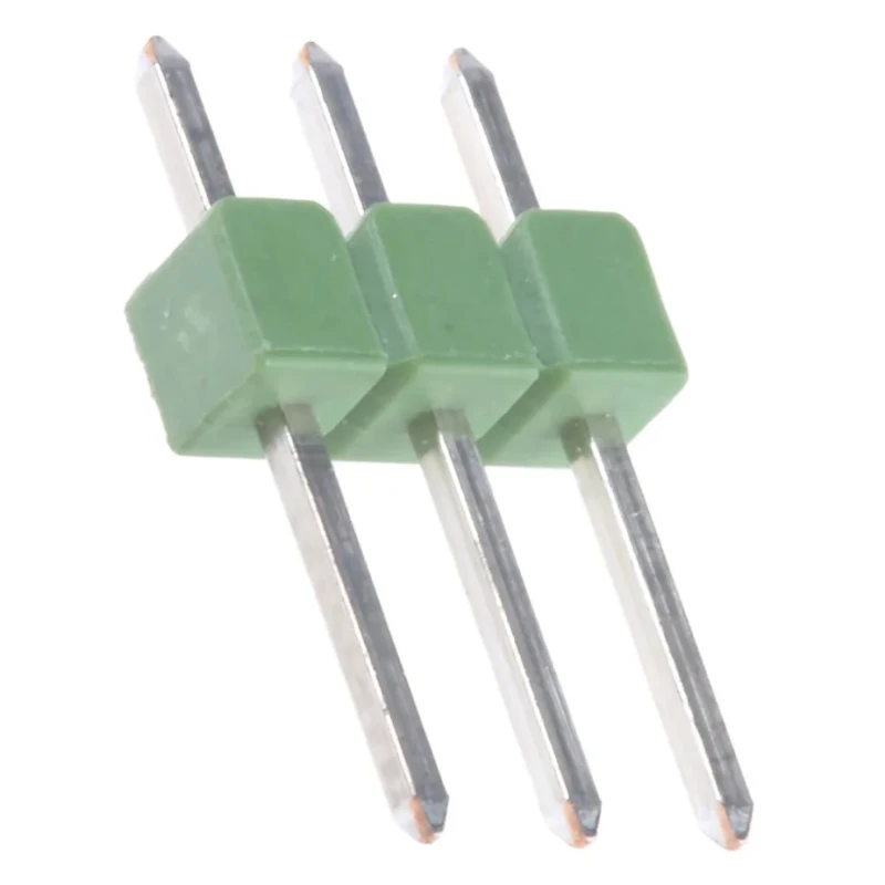 TE Connectivity AMPMODU MOD II Series Straight Through Hole Pin Header, 3 Contact, 2.54 mm Pitch, 1 Row, Unshrouded 826926-3