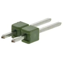 TE Connectivity AMPMODU MOD II Series Straight Through Hole Pin Header, 2 Contacts, 2.54 mm Pitch, 1 Row, Unshrouded 826926-2